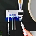 Ver imagem 3 de Suporte Dispenser Esterilizador Uv Escova e Creme Dental