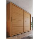 Ver imagem 5 de Guarda Roupa Casal 2 Portas Deslizantes 4 Gavetas Palace D237 Cinamomo - Henn