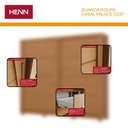 Ver imagem 4 de Guarda Roupa Casal 2 Portas Deslizantes 4 Gavetas Palace D237 Cinamomo - Henn