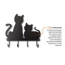 Ver imagem 3 de Porta Chaves Suporte de Parede Gatinhos em Ferro Decorativo