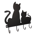 Ver imagem 4 de Porta Chaves Suporte de Parede Gatinhos em Ferro Decorativo