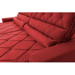 Sofá Retrátil Reclinável 230cm Ascari Suede Velut com molas Ensacadas - King House - 6