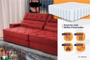 Ver imagem 4 de Sofá Retrátil Reclinável 230cm Ascari Suede Velut com molas Ensacadas - King House