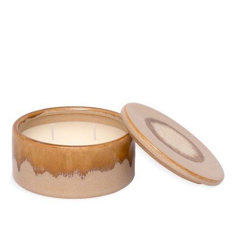 Vela Decorativa com Suporte em Cerâmica 7cm 22416 Mart