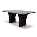 Ver imagem 6 de Mesa Yady 180 Vidro Off White Acabamento Tabaco
