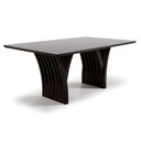 Ver imagem 1 de Mesa Yady 180 Vidro Off White Acabamento Tabaco