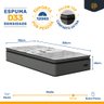 Cama Box Baú com Colchão de Espuma D33 Pillow Top Resistence + Auxiliar Unique Solteiro 88cm - 5