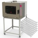 Ver imagem 1 de Kit Forno Turbo Industrial Progás a Gás Prp-5000 Nl New Light com Vapor Bivolt + 5 Esteiras