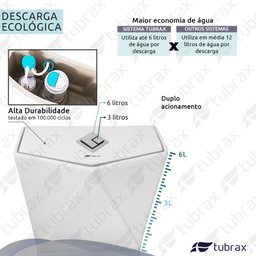 KIT VASO SANITÁRIO MONOBLOCO PRODUZIDO EM CERÂMICA - BAB0021 + VAB0005-C - 6