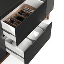 Ver imagem 7 de Aparador Buffet Sala Flow 2 Portas 2 Gavetas com Pés de Madeira - Rede Móveis