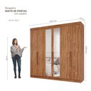 Ver imagem 4 de Guarda Roupa Maite 6 Portas 6 Gavetas e Espelhos MDF