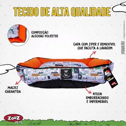 Cama Para Cachorro E Gato Pet Snoopy Tirinha Laranja P - 5