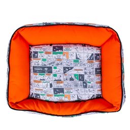 Cama Para Cachorro E Gato Pet Snoopy Tirinha Laranja P - 4