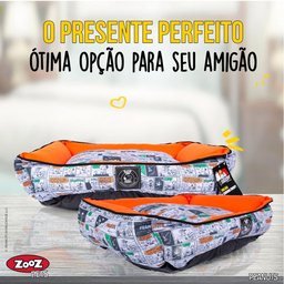 Cama Para Cachorro E Gato Pet Snoopy Tirinha Laranja P - 7