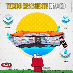 Cama Para Cachorro E Gato Pet Snoopy Tirinha Laranja P - 8
