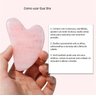Rolo Massageador Facial Quartzo Rosa Gua Sha Jade Anti Rugas - 6