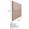 Cabeceira King 195 Cm Cama Box Suede Rosê - 5