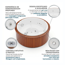 Ver imagem 4 de Spa com Hidromassagem Redondo Flora Top Line Ouro Fino com Aquecedor e Cromoterapia LED Gel Coat Branco 220V