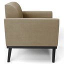 Ver imagem 6 de Poltrona Decorativa Base Madeira Preto Maressa Suede Marrom Rt - Ibiza