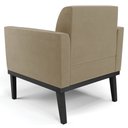 Ver imagem 5 de Poltrona Decorativa Base Madeira Preto Maressa Suede Marrom Rt - Ibiza