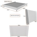 Ver imagem 4 de Cama Japonesa com Cabeceira Corea King Courino Caramelo / Bouclé Suave Off White - Sallar Home