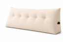 Ver imagem 2 de Almofada Encosto Bia Decorativa para Cabeceira Quarto Casal 140cm Suede Bege - Mozzelar:Bege/Liso