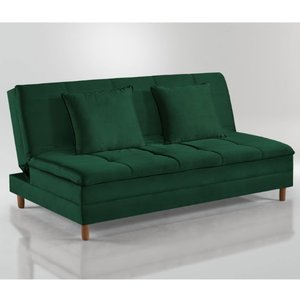 Sofá Cama Vegas 185cm Pé de Madeira Talento Móveis