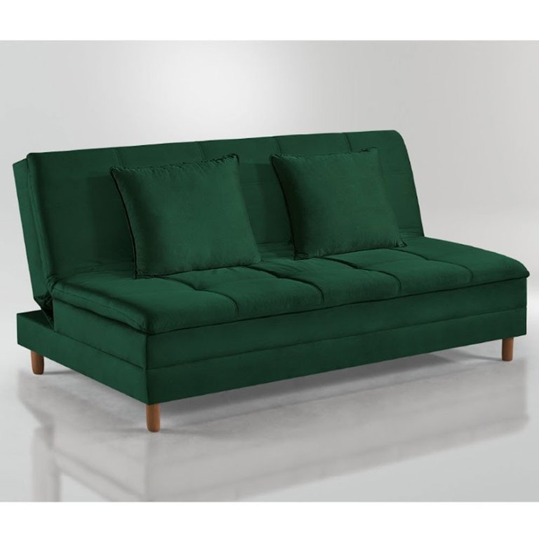 Sofá Cama Vegas 185cm Pé de Madeira Talento Móveis