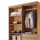 Ver imagem 6 de Closet Solteiro Hera 2 Gavetas 4 Prateleiras Mdp Rufato