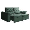 Ver imagem 1 de Sofá Retrátil 2 Lugares 1,50m Inglaterra Suede Cinza Selmer