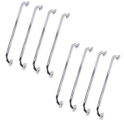 Barra de Apoio 70cm Inox Kit 8 Unidades Gestante Criança Idoso Banheiro Box Acessibilidade Proteçao  - 1