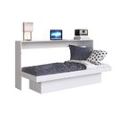 Ver imagem 3 de Cama Articulável Horizontal Solteiro com Estação de Trabalho Branco Mdp Latino