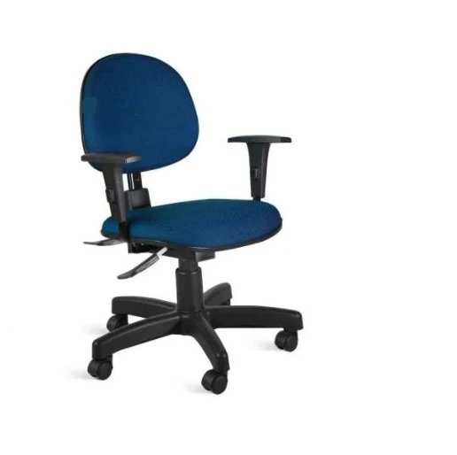 Cadeira Ergonômica Executiva Nr17 Back System Escritório Tecido Azul - 2