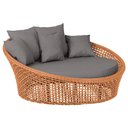 Ver imagem 1 de Chaise Hungria Alumínio Pintura Marrom Corda Náutica E11 Trama Original