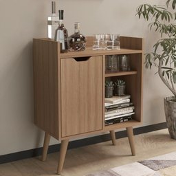 Aparador Balcao Bar Cantinho do Cafe Multiuso Ap2310 Amendoa Tecno Mobili - 2