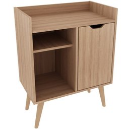 Aparador Balcao Bar Cantinho do Cafe Multiuso Ap2310 Amendoa Tecno Mobili - 1