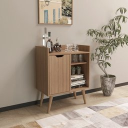 Aparador Balcao Bar Cantinho do Cafe Multiuso Ap2310 Amendoa Tecno Mobili - 6