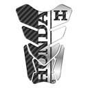 Ver imagem 1 de Adesivo Resinado Protetor de Tanque Moto Honda Universal Preto Teu Adesivo