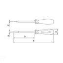 Ver imagem 3 de Chave de Fenda Ponta Chata em Aço Cromo Vanádio 8x200 Mm (5/16x8") Tramontina Pro Tramontina
