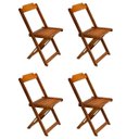 Ver imagem 2 de Kit 4 Cadeiras de Madeira Dobravel Mel