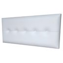 Ver imagem 1 de Cabeceira Cama Box King Durasi 05 Corino Branco 195 X 60 Rbl
