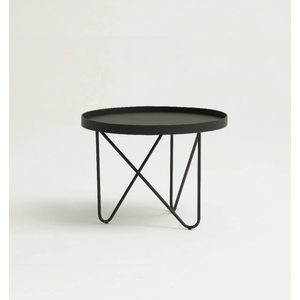 Mesa de Centro Steel - Tampo Laqueado - Base Aço Carbono - 60x40