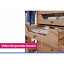 Ver imagem 7 de Guarda Roupa 6 Portas (2 c/ Espelho) e 6 Gavetas c/ Pés Guarapari Cinamomo - Panan