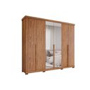 Ver imagem 2 de Guarda Roupa 6 Portas (2 c/ Espelho) e 6 Gavetas c/ Pés Guarapari Cinamomo - Panan