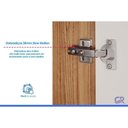 Ver imagem 6 de Guarda Roupa 6 Portas (2 c/ Espelho) e 6 Gavetas c/ Pés Guarapari Cinamomo - Panan