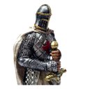 Ver imagem 7 de Guerreiro Medieval Templario 00062 Prateado