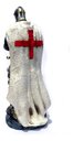 Ver imagem 4 de Guerreiro Medieval Templario 00062 Prateado