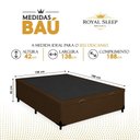 Ver imagem 6 de Cama Box com Baú Casal Royal Sleep Courino Marrom 138cm