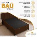 Ver imagem 5 de Cama Box com Baú Casal Royal Sleep Courino Marrom 138cm
