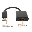 Ver imagem 2 de Cabo Adaptador Dp Displayport Conversor Vídeo P/hdmi Fêmea